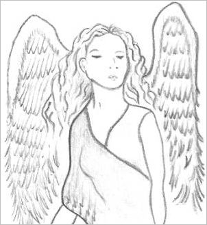 drawings of angels