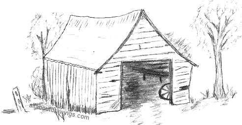 vintage barn illustration