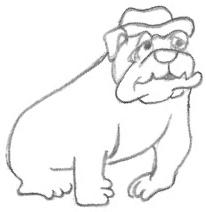 Cartoon Drawings of Bulldogs