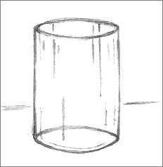 Simple glass drawing